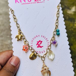 🐢 The Coastal Turtle Charm Chain